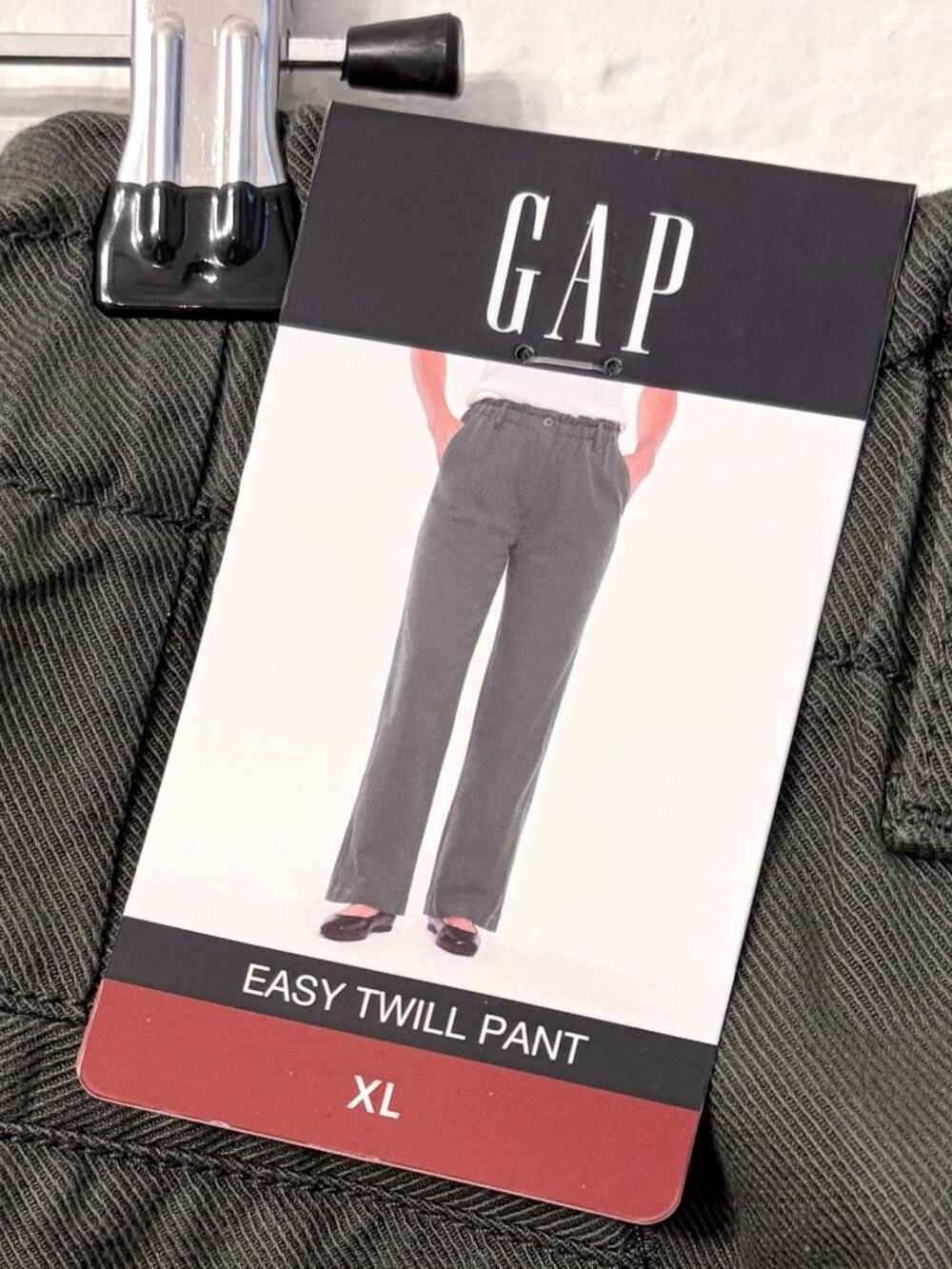 NWT GAP Wide-Leg Easy Twill Trousers XL Cotton Blend Minimalist Gorpcore Olive